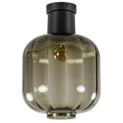 Zwart glazen plafondlamp luxury