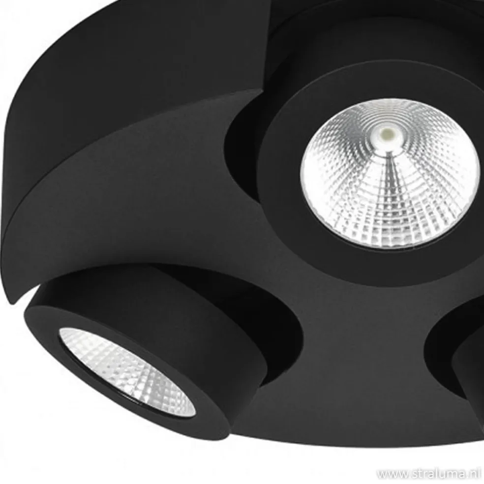 Zwarte design plafondlamp LED