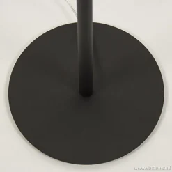 Zwarte krul vloerlamp LED dimbaar