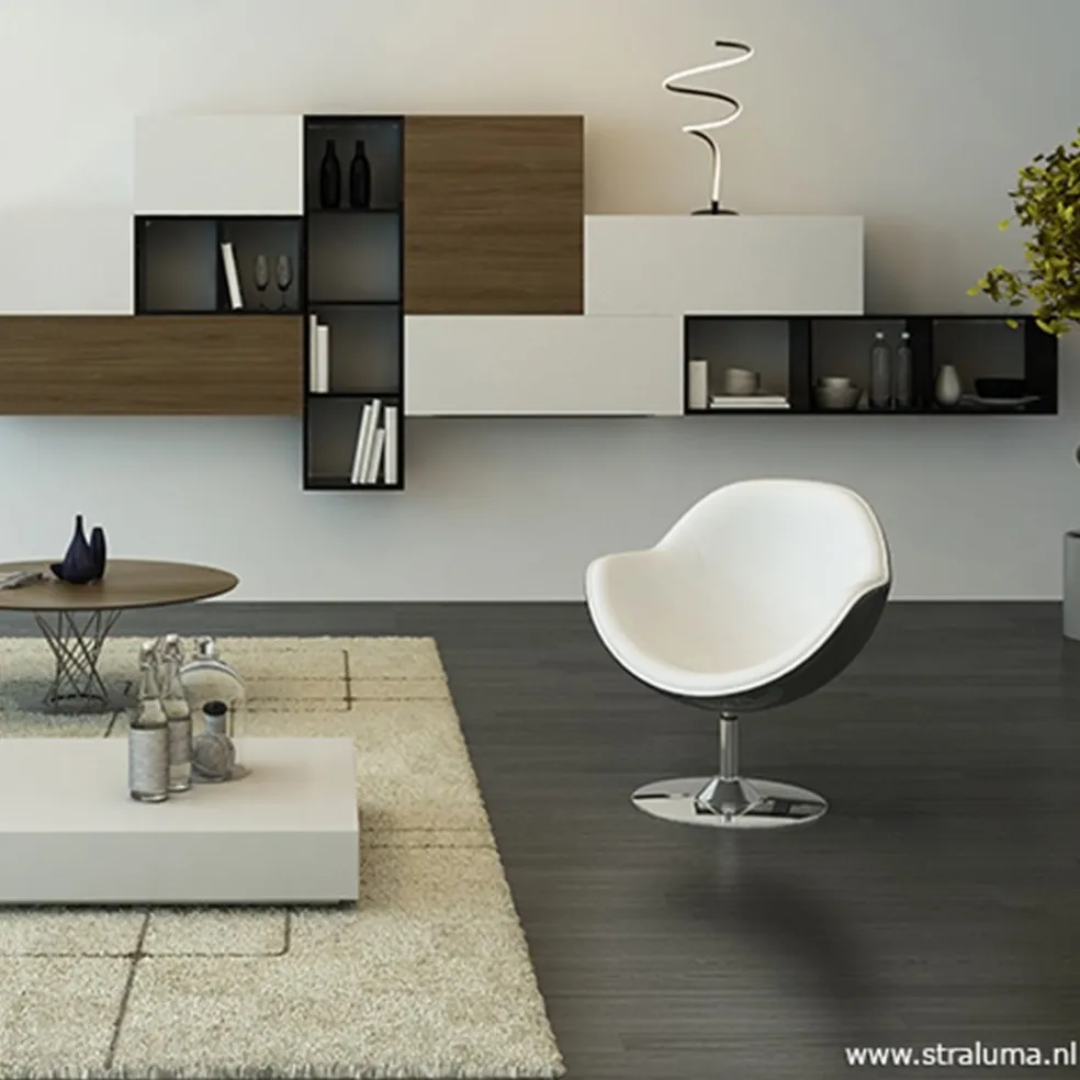 Zwarte LED tafellamp met touchdimmer