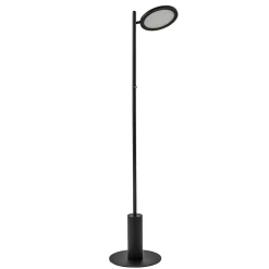 Zwarte LED vloerlamp 3-standen dimbaar